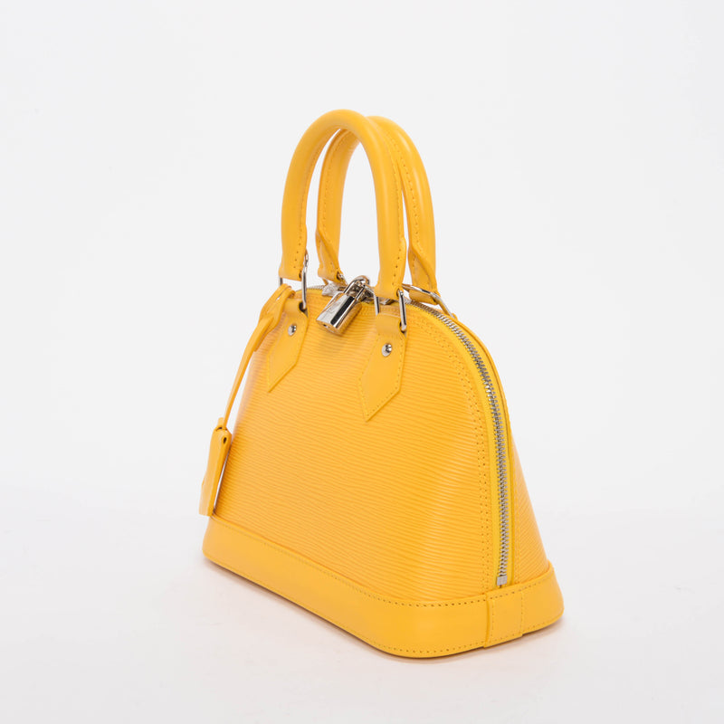 Louis Vuitton Yellow Epi Leather Alma BB - Blue Spinach