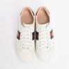 Gucci White Leather Ace Embroidered Platform Sneakers 39.5 - Blue Spinach