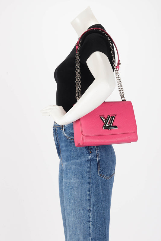 Louis Vuitton Fuchsia Epi Leather Twist MM Bag - Blue Spinach