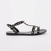 Valentino Black Jelly Rockstud Sandals 41 - Blue Spinach