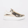 Alexander McQueen Gold Exaggerated Sole Sneakers 36 - Blue Spinach