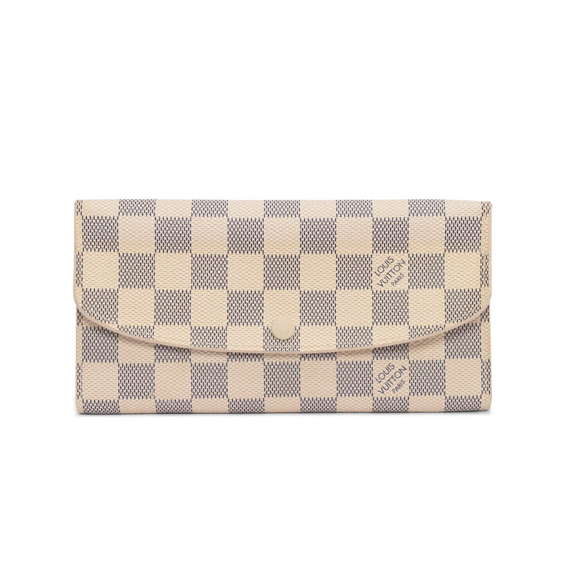 Louis Vuitton Damier Azur Emilie Wallet - Blue Spinach