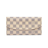 Louis Vuitton Damier Azur Emilie Wallet - Blue Spinach