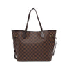 Louis Vuitton Rose Ballerine Damier Ebene Neverfull MM Tote - Blue Spinach