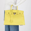 Hermes Soufre Epsom Birkin 35 PHW - Blue Spinach