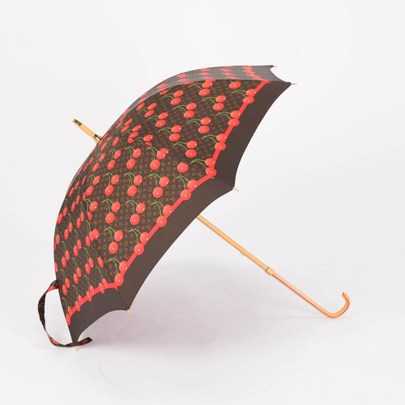 Louis Vuitton Monogram Cerises Takashi Murakami Umbrella - Blue Spinach