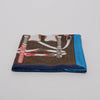 Hermes Bronze Silk Harnais de Timon Scarf 90 - Blue Spinach