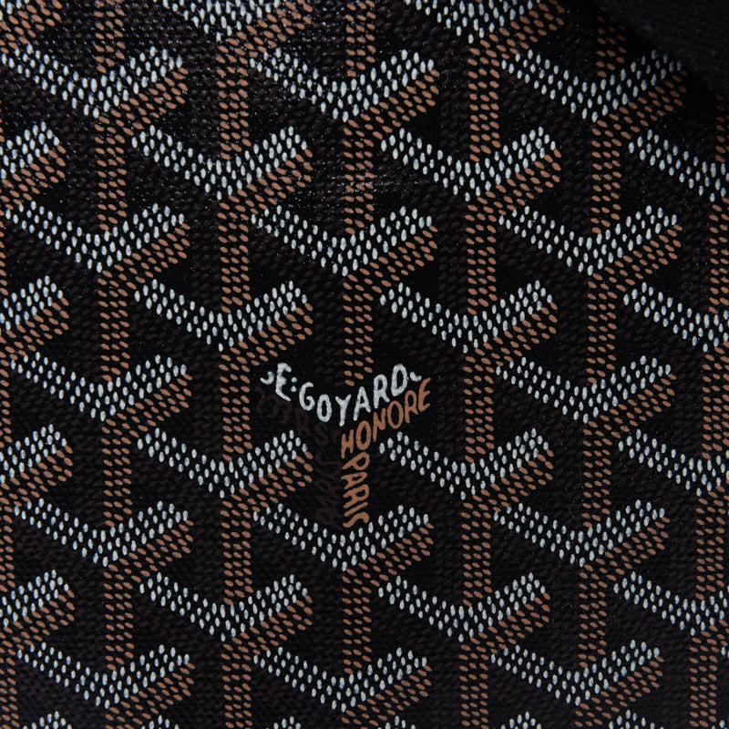 Goyard Black Goyardine Capetien MM Messenger Bag - Blue Spinach