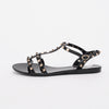 Valentino Black Jelly Rockstud Sandals 41 - Blue Spinach