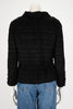 Chanel Black Lightweight Boucle Drawstring Waist Jacket FR 42 - Blue Spinach