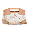 Louis Vuitton White Multicolore Monogram Judy MM Clutch - Blue Spinach