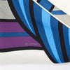 Hermes Blue Silk Quadrige Bayadere Giant Triangle Scarf - Blue Spinach