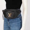 Louis Vuitton Black Quilted Calfskin New Wave Bumbag - Blue Spinach