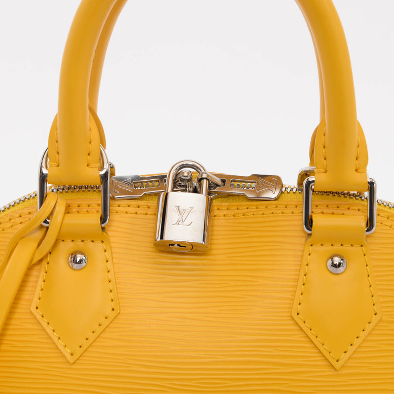 Louis Vuitton Yellow Epi Leather Alma BB - Blue Spinach