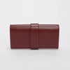 Hermes Rouge H Tadelakt Medor 23 Clutch - Blue Spinach