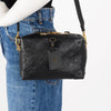 Louis Vuitton Black Monogram Empreinte Petite Malle Souple Bag - Blue Spinach