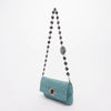 Miu Miu Mint Patent Matelasse Crystal Evening Bag - Blue Spinach