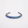 Hermes Multi Colour Silk Wild Singapore Elsa Headband - Blue Spinach