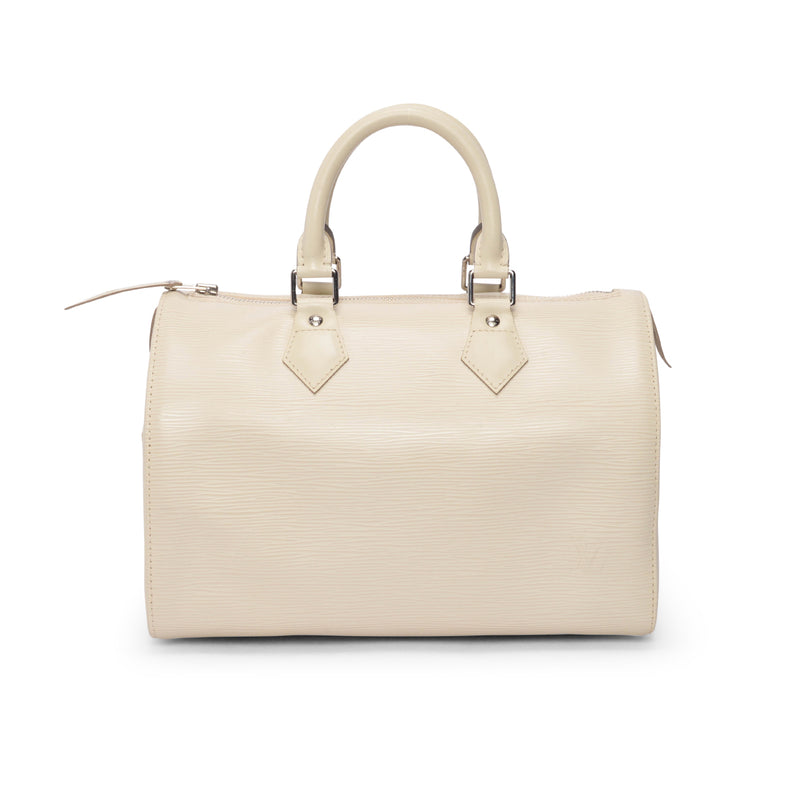 Louis Vuitton White Epi Leather Speedy 30 - Blue Spinach