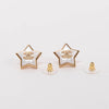 Chanel Gold Pearlescent CC Star Earrings - Blue Spinach