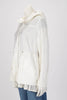 Moncler White Baaba Lace Trim Parka Jacket XL - Blue Spinach