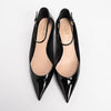 Dior Black Patent D-Strap Pumps 39.5 - Blue Spinach