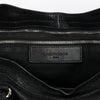 Balenciaga Black Goatskin Metallic Edge City Bag - Blue Spinach