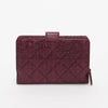 Chanel Burgundy Tweed Effect Paris to Edinburgh Wallet - Blue Spinach