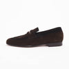 Louis Vuitton Brown Suede Glove Loafers UK 7.5 - Blue Spinach