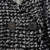 Chanel Black & White Fantasy Tweed Patch Pocket Jacket FR 36 - Blue Spinach