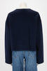 Celine Navy Cashmere Gold Button Jacket FR 40 - Blue Spinach