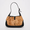 Gucci Tan Pony Hair Jackie O Hobo Bag - Blue Spinach