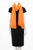 Hermes Orange Cashmere Herringbone H Shawl - Blue Spinach