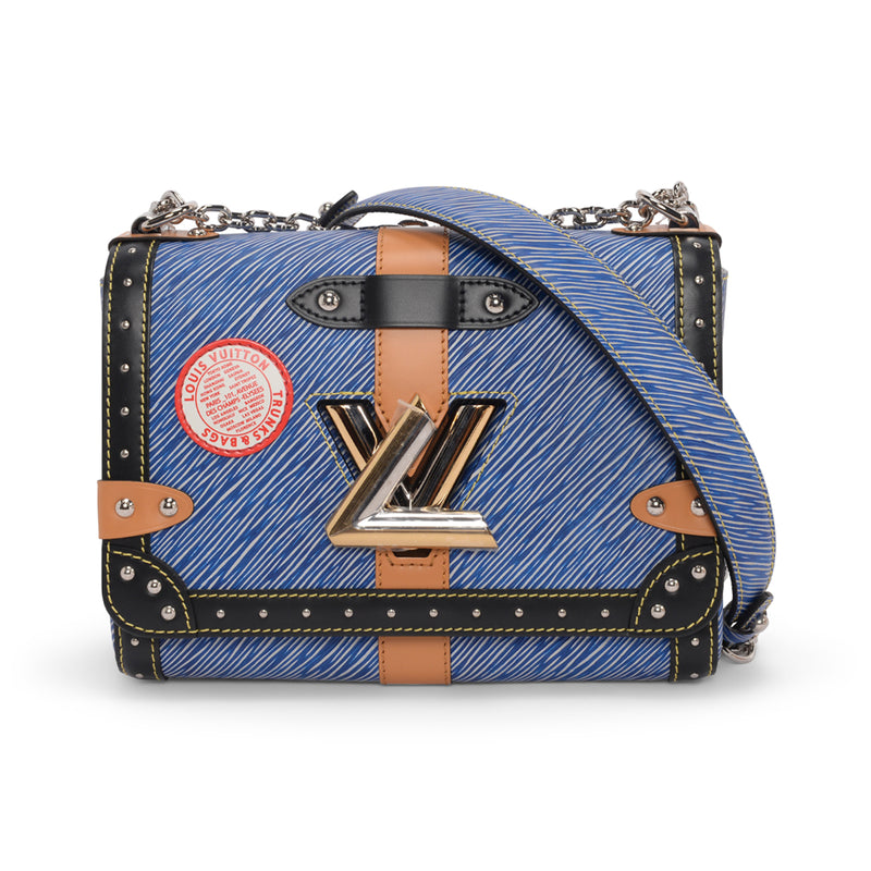 Louis Vuitton Denim Epi Trunks Twist MM Bag - Blue Spinach