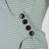 Dior White & Green Sleeveless V-Neck Dress FR 34 - Blue Spinach