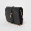 Gucci Black Pebbled Calfskin Broadway Evening Bag - Blue Spinach