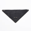 Chanel Black Quilted Lambskin CC Brooch Bandana Scarf - Blue Spinach