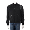 Saint Laurent Black Wool & Lambskin Teddy Jacket FR 50 - Blue Spinach