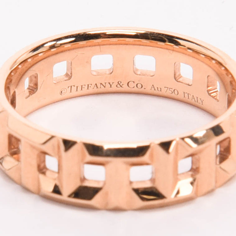 Tiffany & Co 18k Rose Gold Tiffany T True Wide Ring - Blue Spinach