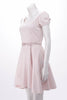 Dior Pale Pink Stretch Cotton Mini Belt Dress FR 36 - Blue Spinach