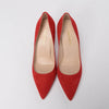 Prada Red Suede Pumps - Blue Spinach