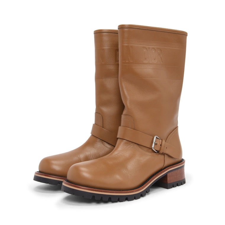 Dior Natural Calfskin DiorQuest Boots 38