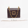 Dior Burgundy Lambskin DiorDirection Shoulder Bag - Blue Spinach