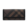 Burberry Smoke Check Canvas Molly Wallet - Blue Spinach