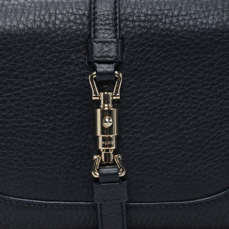 Gucci Black Pebbled Calfskin Broadway Evening Bag - Blue Spinach