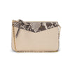 Louis Vuitton Cream Empreinte & Python Double Zip Pochette - Blue Spinach