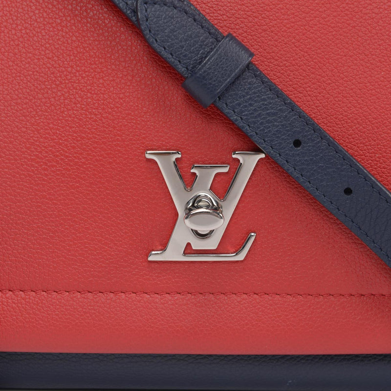 Louis Vuitton Tri-Colour Calfskin Lockme II Bag - Blue Spinach