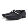 Bally Navy Grained Calfskin Tesly Loafers 8 - Blue Spinach