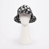 Chanel Black & White Printed Cotton Bucket Hat - Blue Spinach