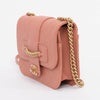 Chanel Pink Quilted Sheepskin Front Chain Flap Bag - Blue Spinach